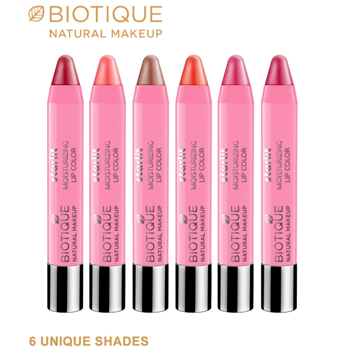 Biotique Natural Makeup Starlit Moisturising Lipstick, Rose Nectar Red