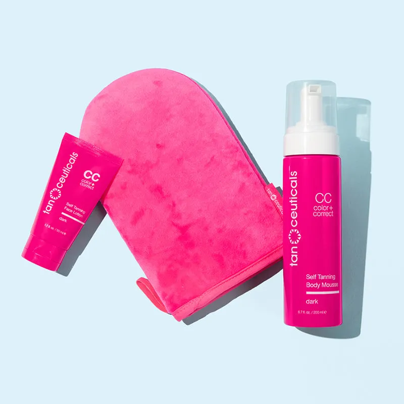 Mousse CC Self Tanning Kit, Dark