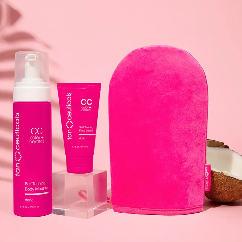 Mousse CC Self Tanning Kit, Dark
