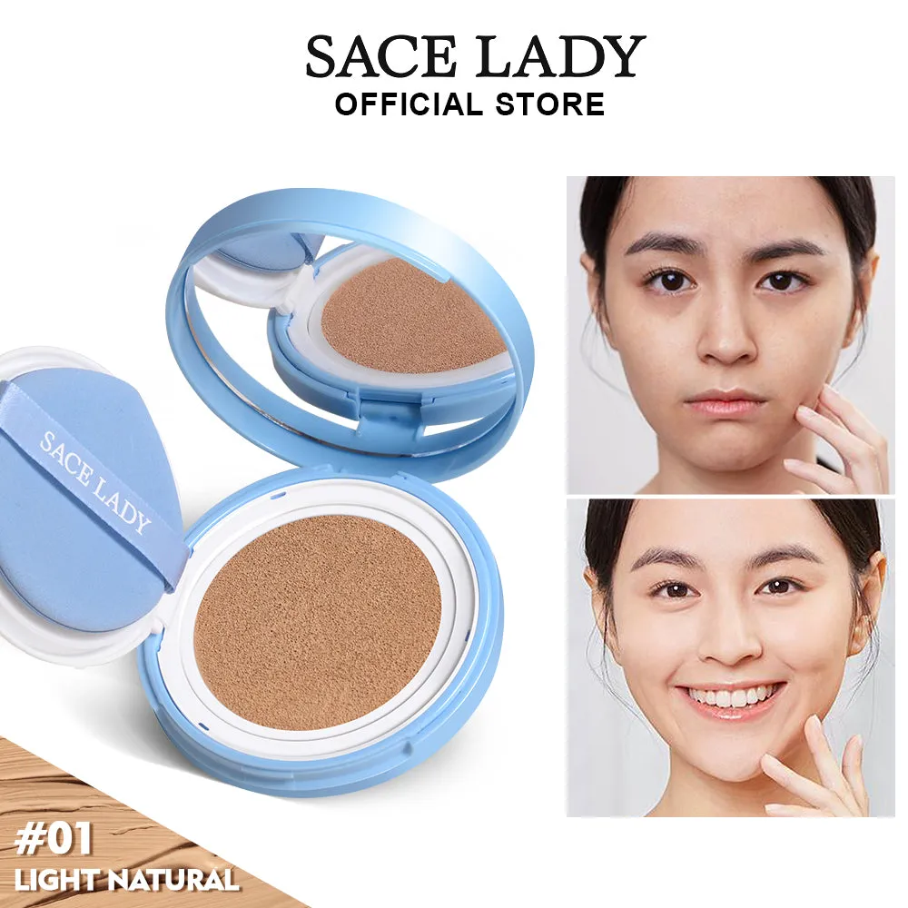 SACE LADY Lasting Waterproof BB Cushion – SPF 50  PA    Oil Control, Natural Matte Finish