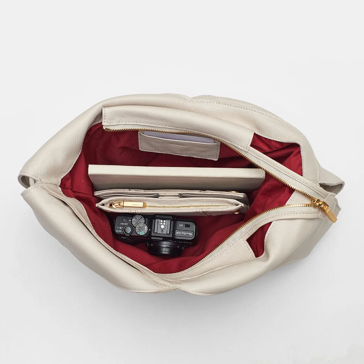 TOM ZIP - Chateau Cream/Brushed Gold